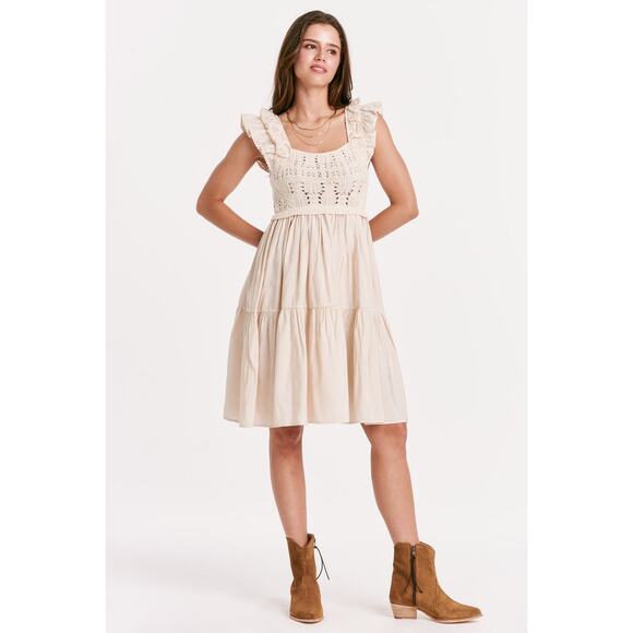 ANOTHER LOVE Clementine Dress in OLIVE GREEN Fairy Core Size XS - Picture 4 of 5